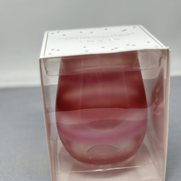 Slant Collections Jumbo Stemless Wine Glass – Pink Swirl – New in Box - Picture 4 of 12